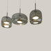 Jellyfish-Shaped Iron and Glass LED Chandelier