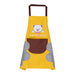 Waterproof Sleeveless Kitchen Apron with Coral Fleece, 71 × 72 cm Little Bear Yellow