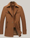 Men Woolen Coats Winter Slim Fit Camel color