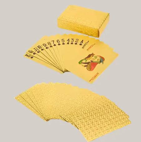 Playing Cards Gold Foil Playing Poker Poker