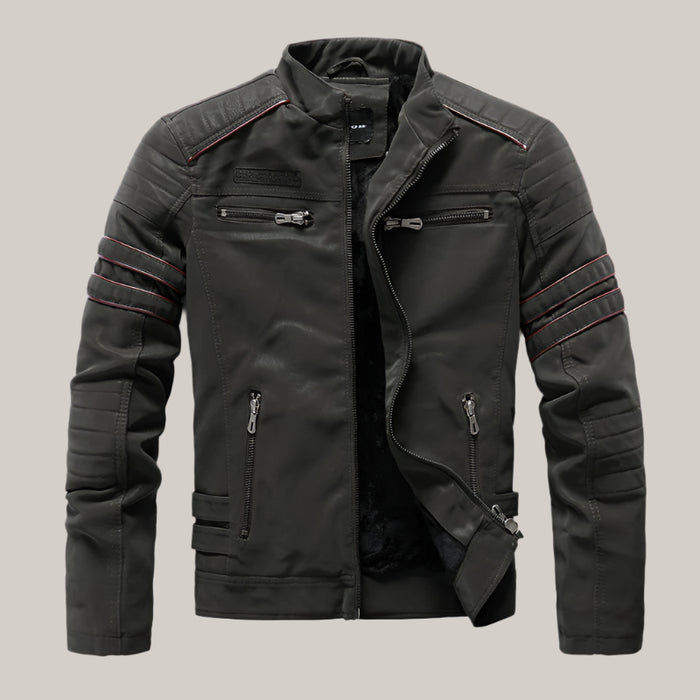Men Fashion Pu Leather Jackets Coats