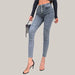 High waisted jeans Grey