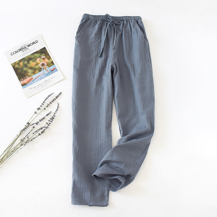 Spring And Autumn Couple Pajamas