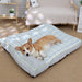 Warm Bed for Dogs and Cats Green cushion