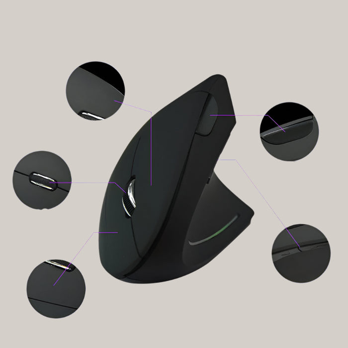 Six-Button Optical Computer Mouse