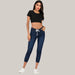Lantern jeans Seven point dark blue