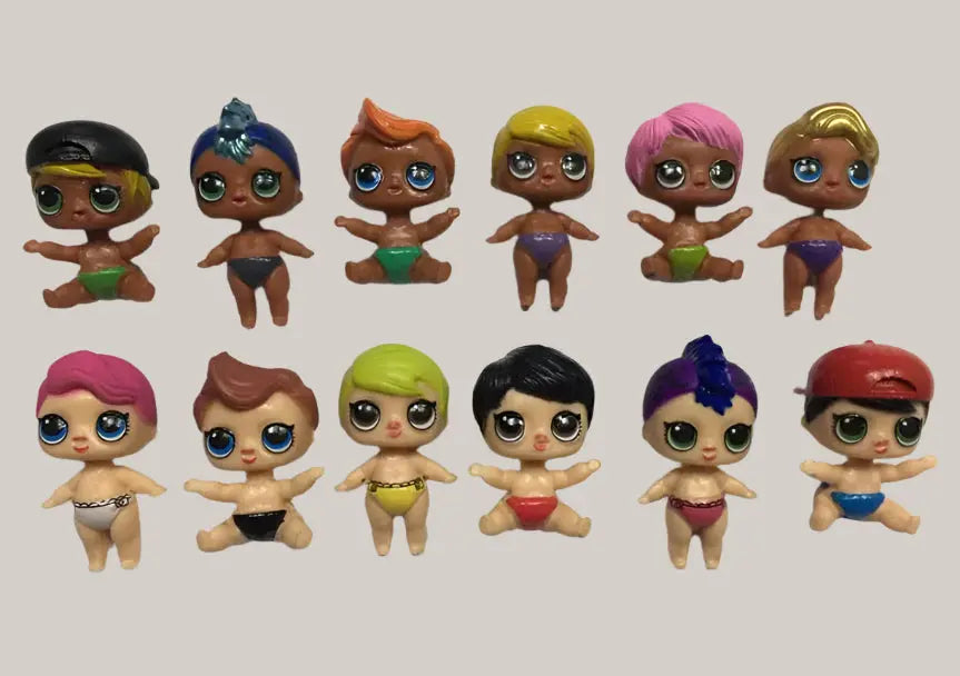 12pcs 1lot Cartoon Sister Girl 5cm Action Figures Toys