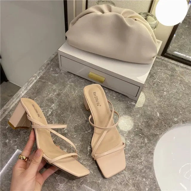 Platform Strap Sandals – EU 35 to 39, 6 Colors Pink