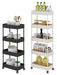 4-Tier Plastic Multipurpose Storage Shelf