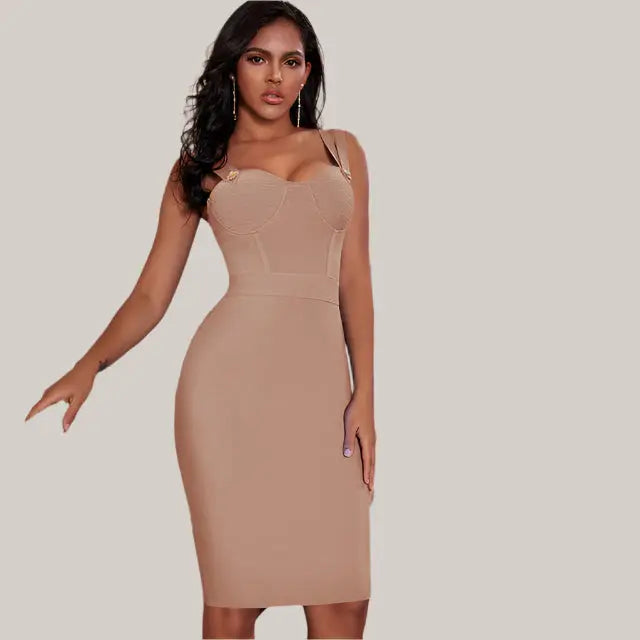 Bandage Dress Nude