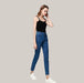 Stretch striped jeans