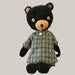 Sugar Prince Bear Plush Plaid black