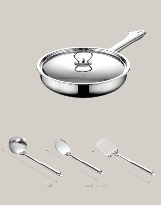 15-Piece Stainless Steel Non-Stick Cookware Set