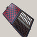 Portable Chess and Checkers Set – 22 cm, Red