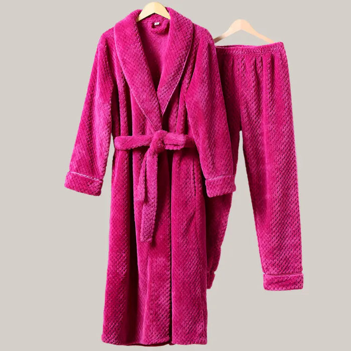 Flannel Comfortable Thermal Pajamas Suit