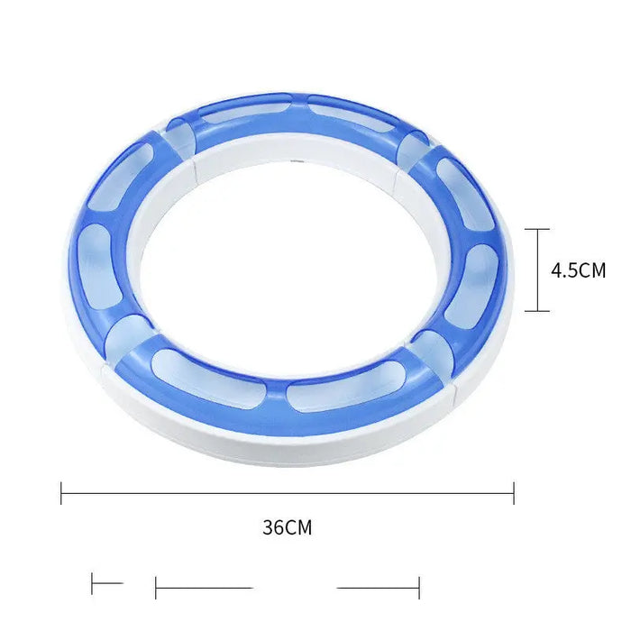 4-Piece Circular Cat Track Toy – 29 cm Sections, 2 Colors