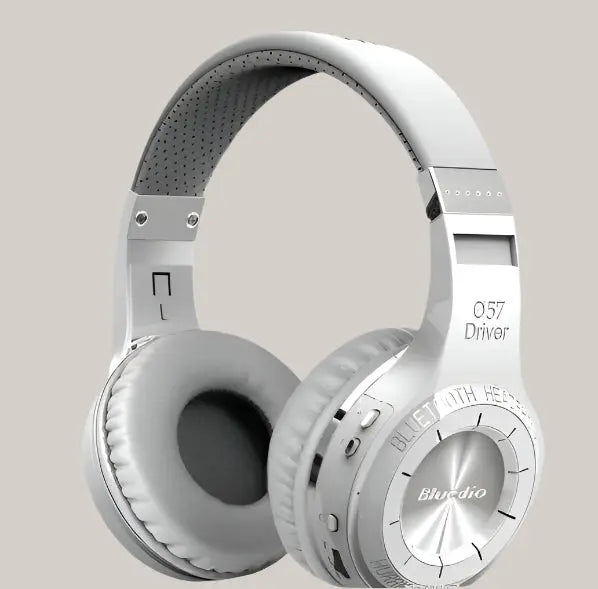 Bluedio Headphones White Silver White