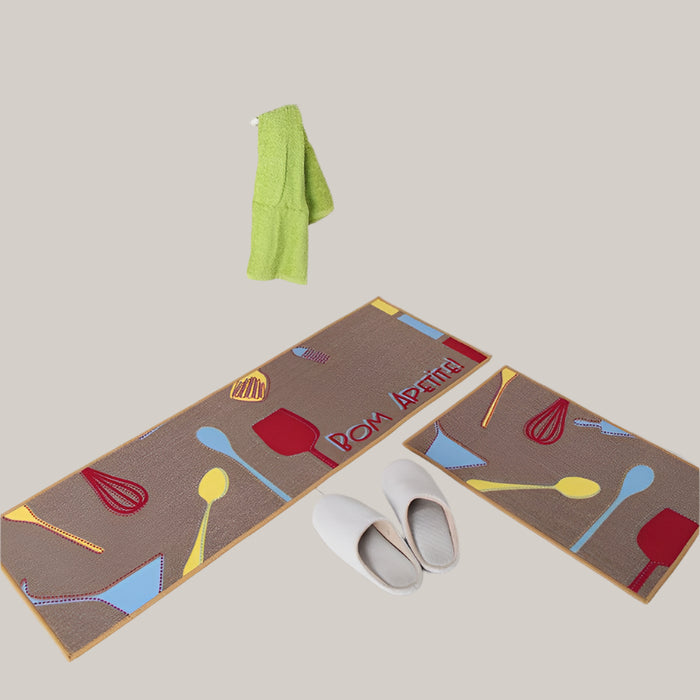 Absorbent Non-Slip Kitchen Mat, 40 × 60 or 40 × 120 cm 3 Style