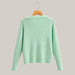 Round neck sweater women sweater coat