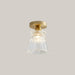 Iron and Glass E27 Entryway Lamp OJ Style With Bulb