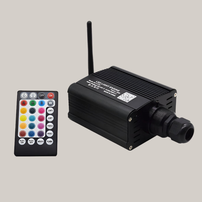 App and Voice-Controlled RGBW Fiber Optic Light 16W