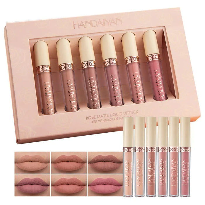 6-Piece Matte Lip Gloss Gift Set – 2 Options Set B