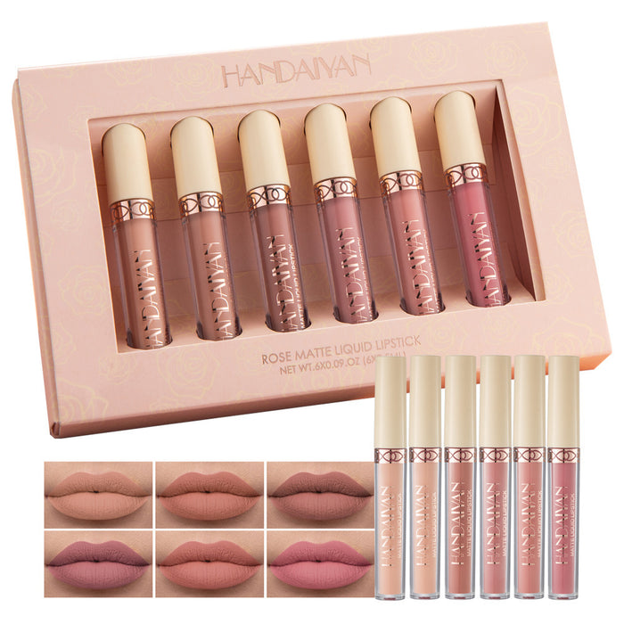 6 Matte Rose Lip Gloss  Gift Box