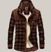 Winter Jacket Men Thicken Warm Red Coffee