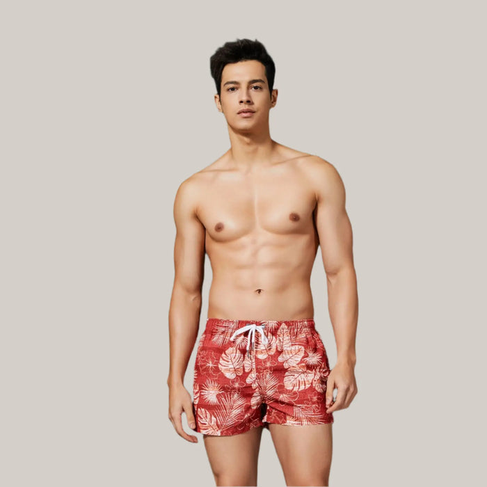 Men's Beach Shorts RED LEAF