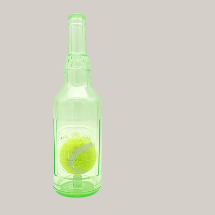 Water-Bottle Dog Toy Green