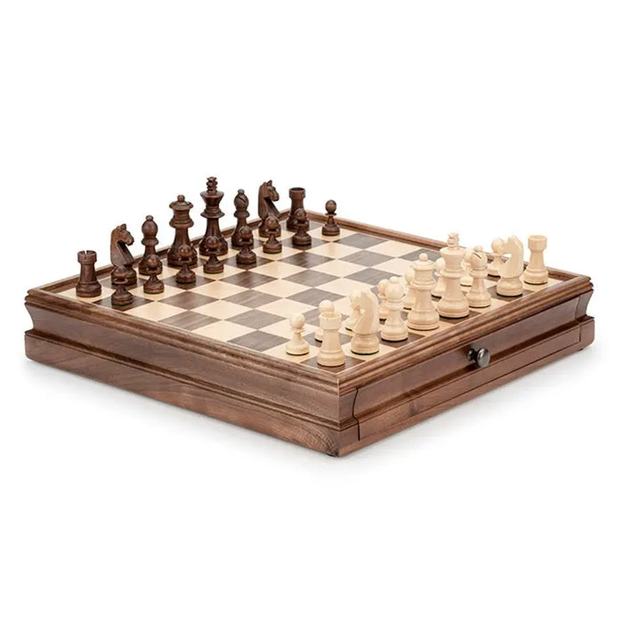 Wooden Chess Set – 38 × 38 cm, Non-Magnetic