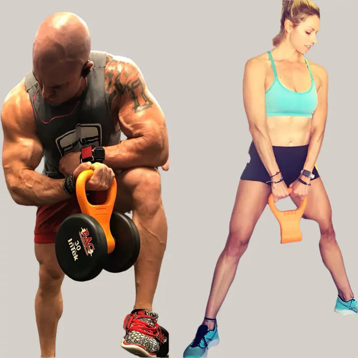 Dumbbell-to-Kettlebell Grip Adapter – Orange