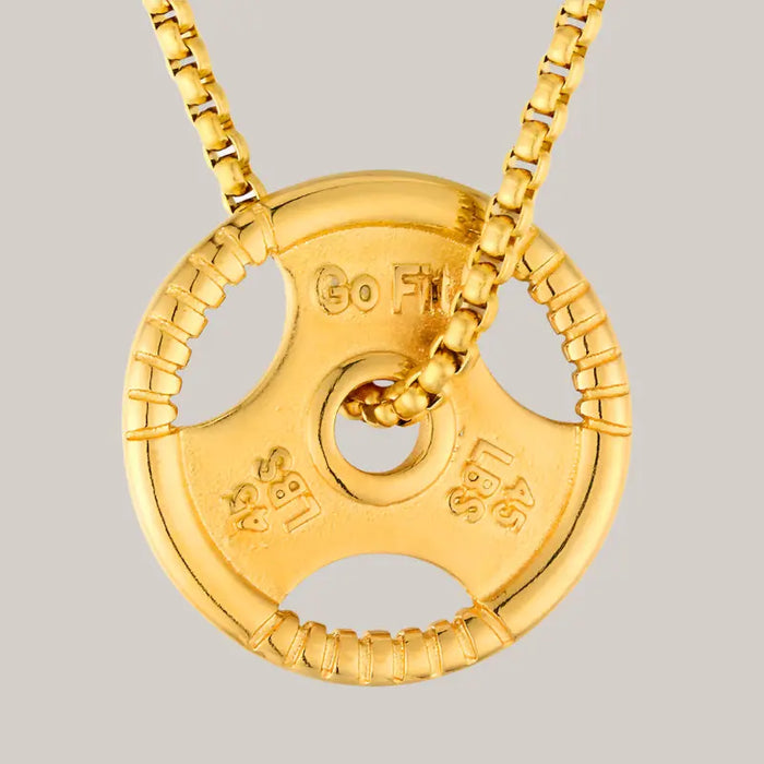 Dumbbell Pendant – 3 Colors Gold