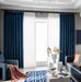 Thickened Honeycomb Blackout Curtain Panel Navy Blue