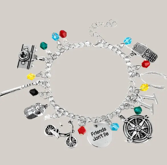Strange Story Bicycle Accessories Bracelet Silver