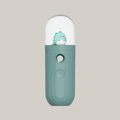 Cute Pet 20 ml Rechargeable Facial Mister – 3 Designs Green dinosaur