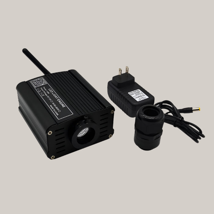 App and Voice-Controlled RGBW Fiber Optic Light
