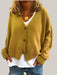 Women Cardigans Sweater Yellow