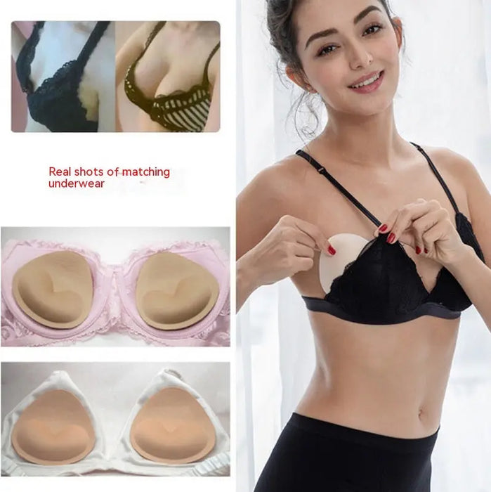 Removable Sponge Bra Pad Inserts, 1 Pair