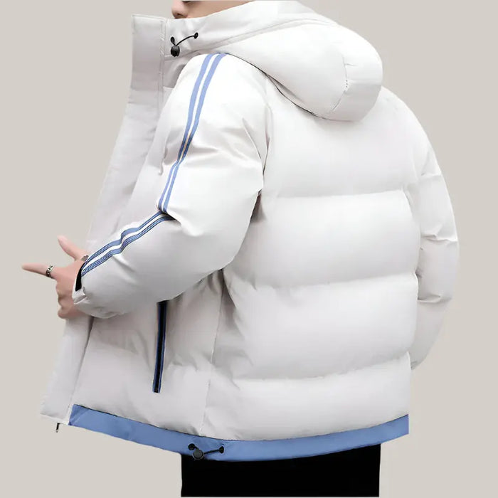 Handsome Padded Down Jacket Men Khaki