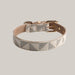PU Leather Pet Collar Beige