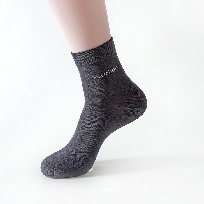 Solid Color Socks Men's