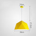 Colorful Mini Pendant Lamp Yellow Medium