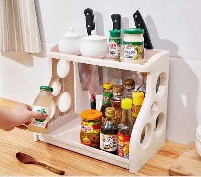 Kitchen Storage Shelving Multilayer Apricot