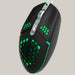 Six-Button Wired Gaming Mouse with Cooling Fan Black