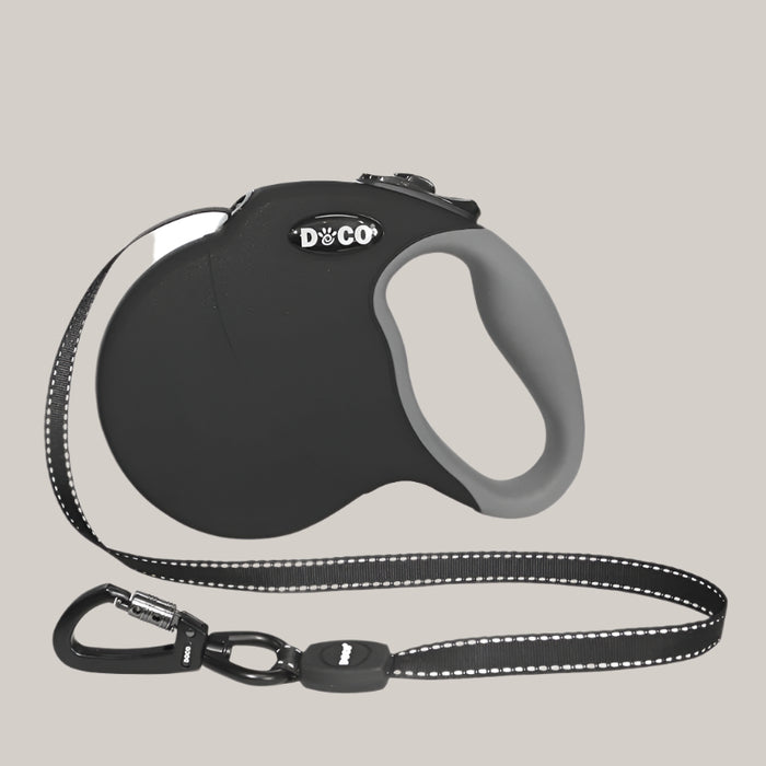Automatic Retractable Dog Leash Black