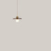 Nordic Walnut LED Dining Chandelier, 3000K