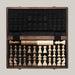 High-Quality Walnut Chess And Checkers Children's Solid Wood Folding Chess Box Photo Color
