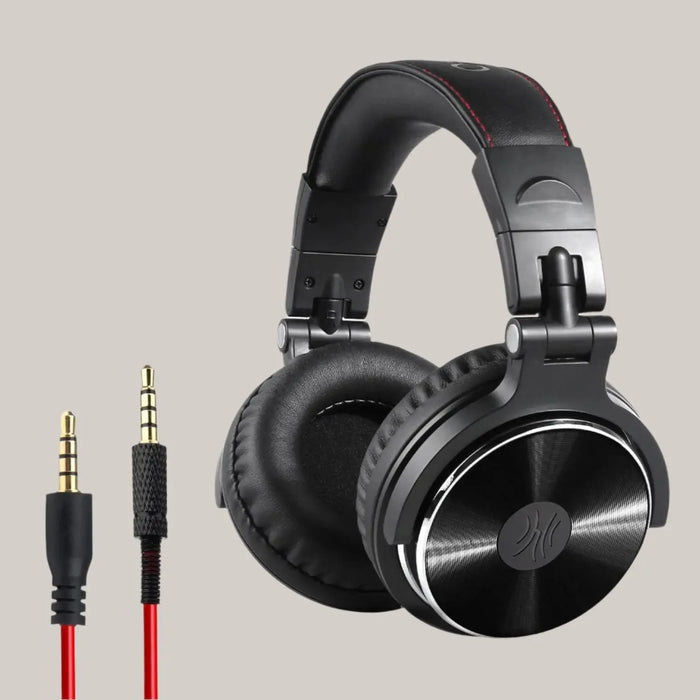Stereo headphones with mic 002Black