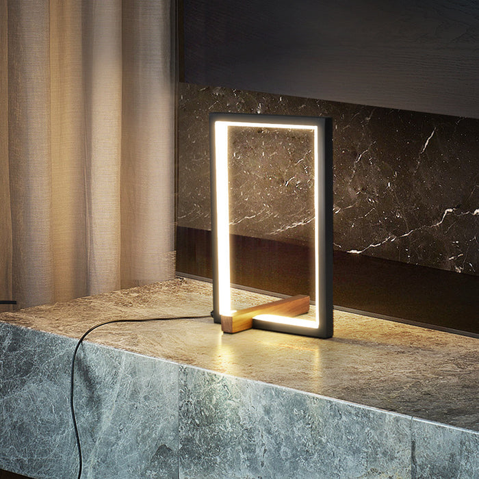 Copper Table Lamp with Three-Color Lighting, 12W